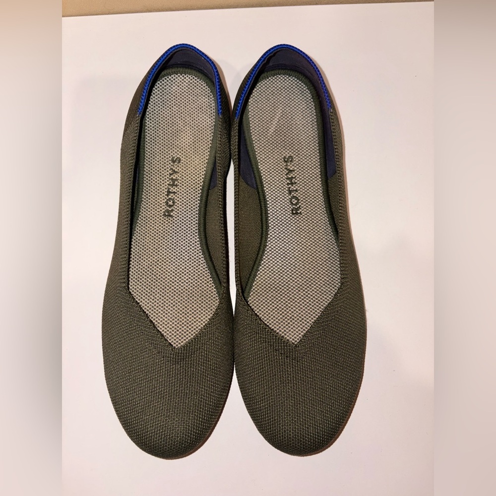 Rothy's Olive Green Flats